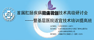 首届肛肠疾病微痛微创技术高级研讨会